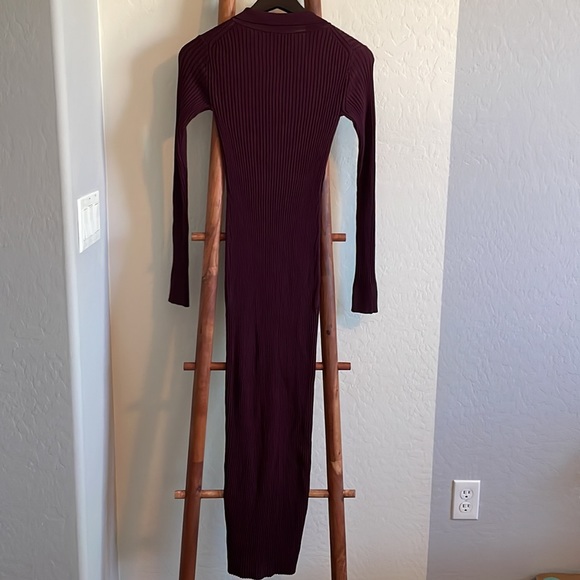 🆕 STAUD Napa Rib Knit MIDI Dress - Picture 6 of 8